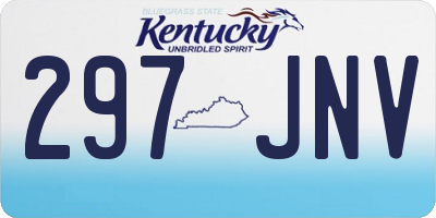 KY license plate 297JNV