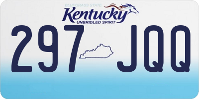 KY license plate 297JQQ