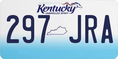 KY license plate 297JRA