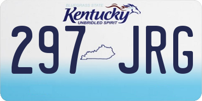 KY license plate 297JRG