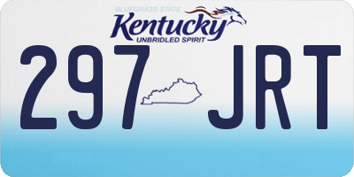 KY license plate 297JRT