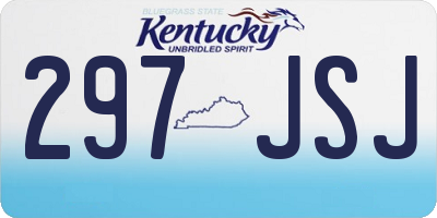 KY license plate 297JSJ