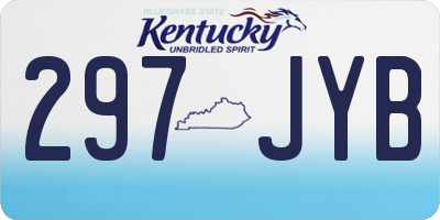 KY license plate 297JYB
