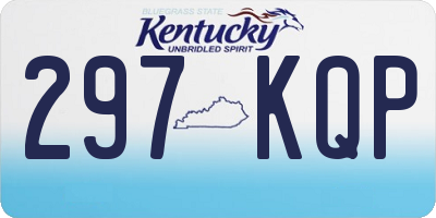 KY license plate 297KQP