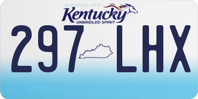 KY license plate 297LHX
