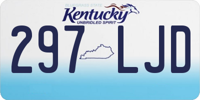 KY license plate 297LJD