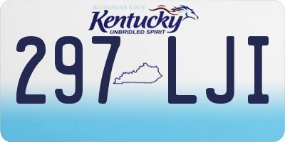KY license plate 297LJI