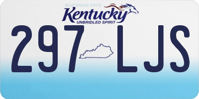 KY license plate 297LJS