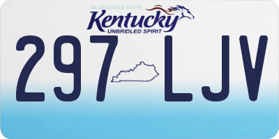KY license plate 297LJV