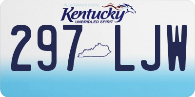 KY license plate 297LJW