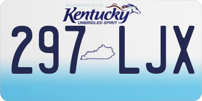 KY license plate 297LJX