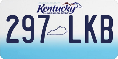 KY license plate 297LKB