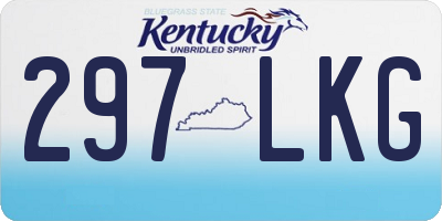 KY license plate 297LKG