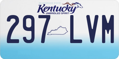 KY license plate 297LVM