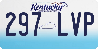 KY license plate 297LVP