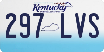KY license plate 297LVS