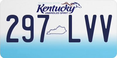 KY license plate 297LVV
