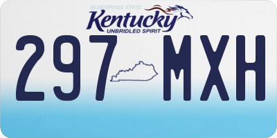 KY license plate 297MXH