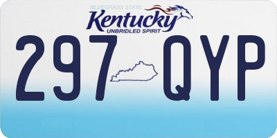 KY license plate 297QYP