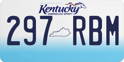 KY license plate 297RBM