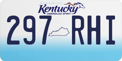 KY license plate 297RHI