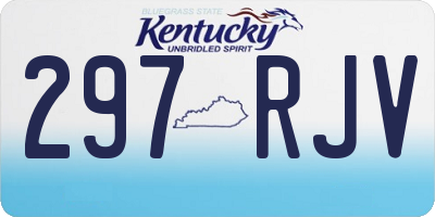 KY license plate 297RJV
