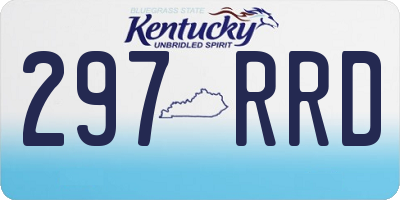 KY license plate 297RRD