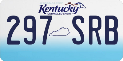KY license plate 297SRB
