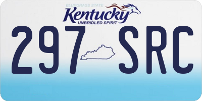 KY license plate 297SRC