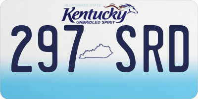 KY license plate 297SRD