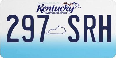 KY license plate 297SRH
