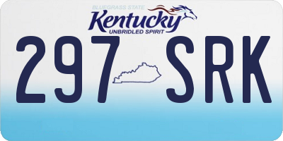 KY license plate 297SRK