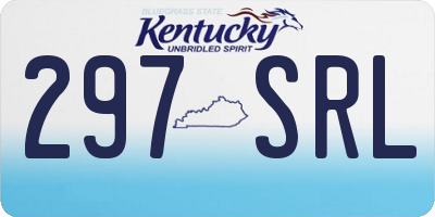 KY license plate 297SRL
