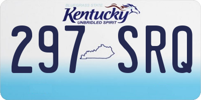 KY license plate 297SRQ