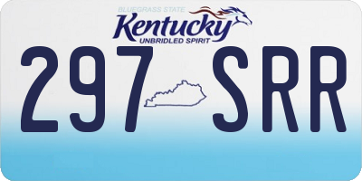 KY license plate 297SRR