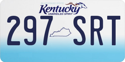 KY license plate 297SRT