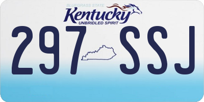 KY license plate 297SSJ
