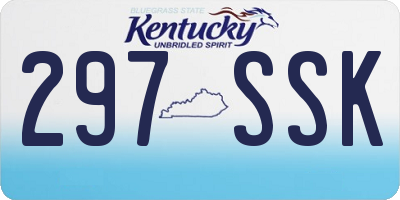 KY license plate 297SSK