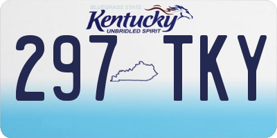 KY license plate 297TKY