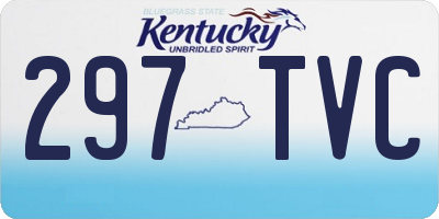 KY license plate 297TVC