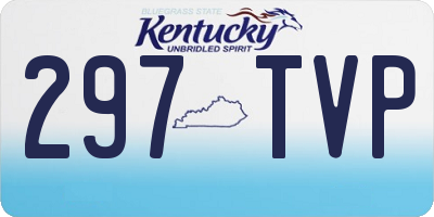 KY license plate 297TVP