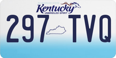 KY license plate 297TVQ