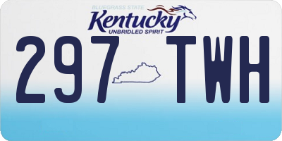 KY license plate 297TWH