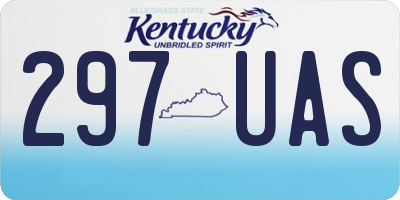 KY license plate 297UAS