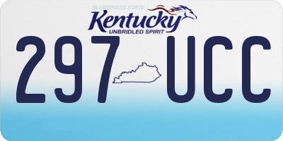 KY license plate 297UCC