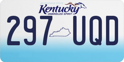 KY license plate 297UQD