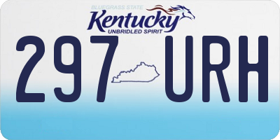 KY license plate 297URH
