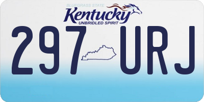 KY license plate 297URJ