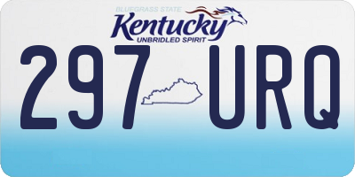 KY license plate 297URQ