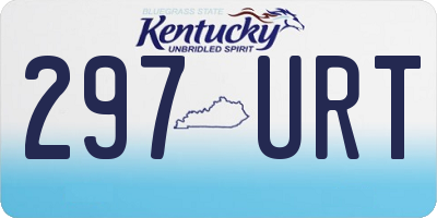 KY license plate 297URT
